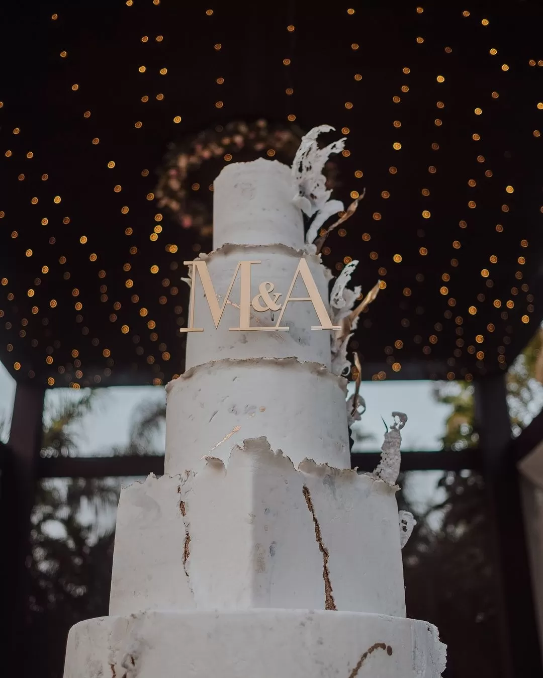 La torta de boda de Melissa Paredes y Anthony Aranda también recibió críticas / Instagram