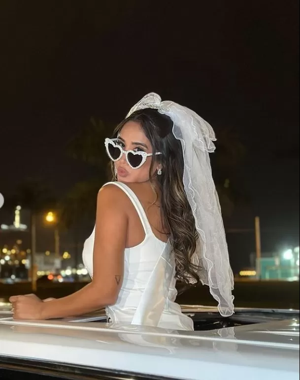 Melissa Paredes sorpendió al mostrar su vestido de novia/Foto: Instagram