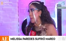  Melissa Paredes: ¿Por qué estuvo a punto de desmayarse en plena pista de Reinas del show? - Noticias de pista