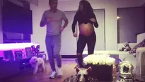 Melissa Paredes realizó esta coreografía a pocos días de dar a luz