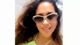 Melissa Paredes bailando bachata en bikini. Video: Instagram