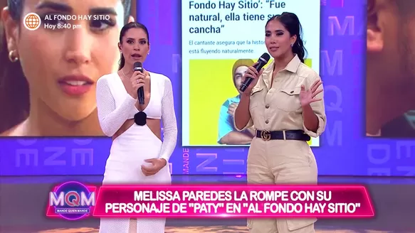 Melissa Paredes habló sobre su romántica escena con Erick Elera. Fuente: AméricaTV