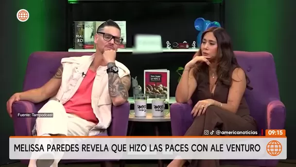 Melissa Paredes reveló que hizo las paces con Ale Venturo / Captura Melissa Paredes reveló que hizo las paces con Ale Venturo / Captura
