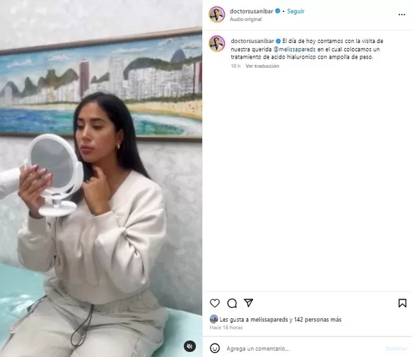 Melissa Paredes sorprende con nuevo retoque y así lucen sus labios