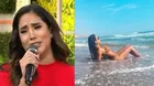 Melissa Paredes sufre terrible picadura de malagua tras día de playa con Anthony Aranda