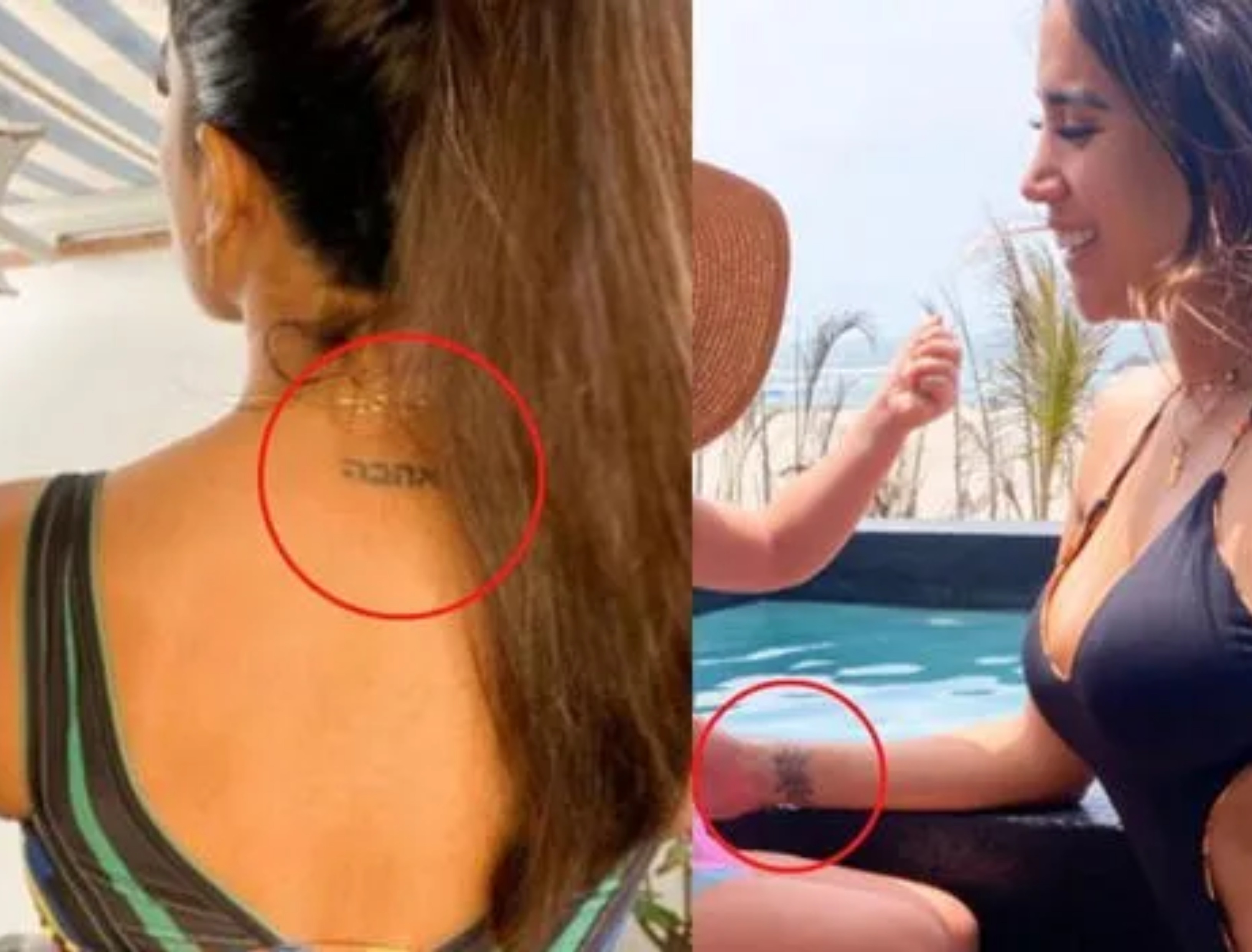 Los tatuajes de Melissa Paredes en la espalda y en la muñeca / Instagram