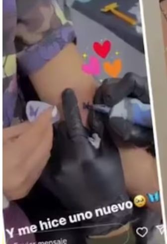 Melissa Paredes se hizo una mariposa de tatuaje en honor a su hija Mía / Instagram