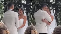 ¡Melissa Paredes y Anthony Aranda ya son esposos! Así fue el primer beso en el altar