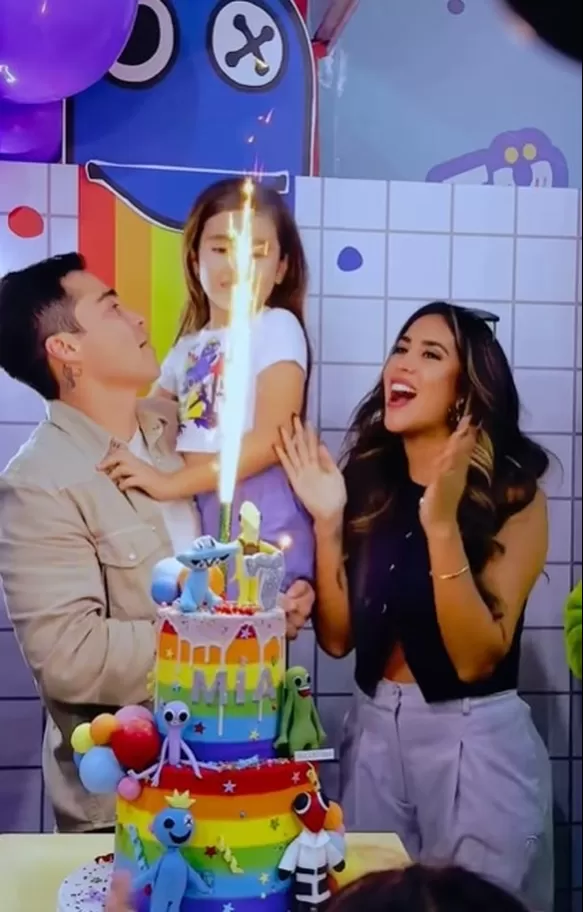 Así celebraron Melissa Paredes y Rodrigo Cuba los 8 años de su hija Mía/Foto: Instagram