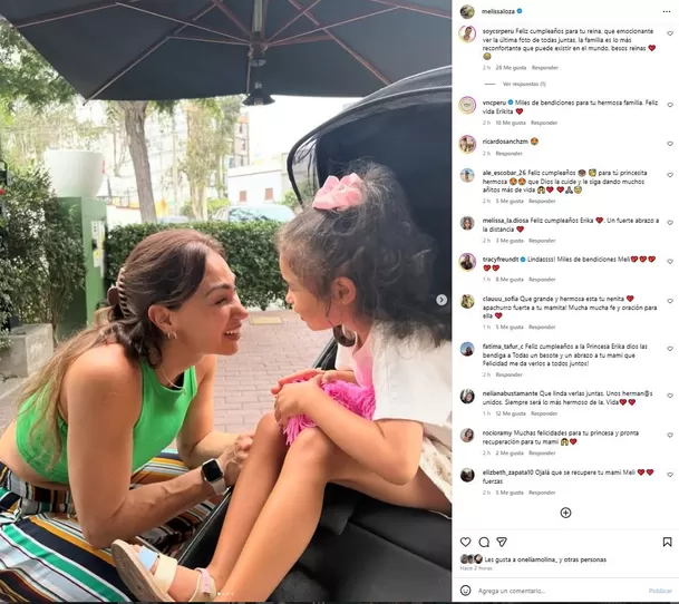 Melissa Loza dedicó emotivas palabras a su hija por su cumpleaños / Instagram Melissa Loza dedicó emotivas palabras a su hija por su cumpleaños / Instagram