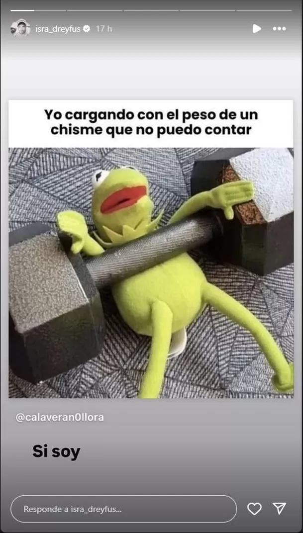 La aparición de Israel Dreyfus en el podcast que conducen Laura Spoya y Mario Irivarren fue objeto de incontables bromas, incluso dentro del mismo programa. Foto: Instagram