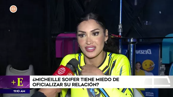 Michelle Soifer respondió si tiene miedo o no de oficializar su relación con Gleyson / Más Espectáculos