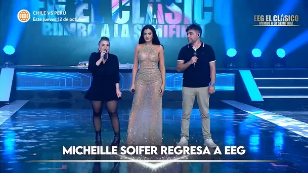 Michelle Soifer regresó a Esto es Guerra. Fuente: AméricaTV