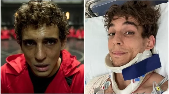 Actor de 'Élite' y 'La casa de papel' sufrió un accidente de moto. Fuente: Instagram Actor de 'Élite' y 'La casa de papel' sufrió un accidente de moto. Fuente: Instagram