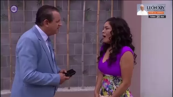 Miguel Ignacio explicó a Gladys origen de su otro celular/América TV Miguel Ignacio explicó a Gladys origen de su otro celular/América TV