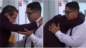 Miguel Ignacio pidió perdón a Hernancito y le dio tremendo abrazo / AméricaTV