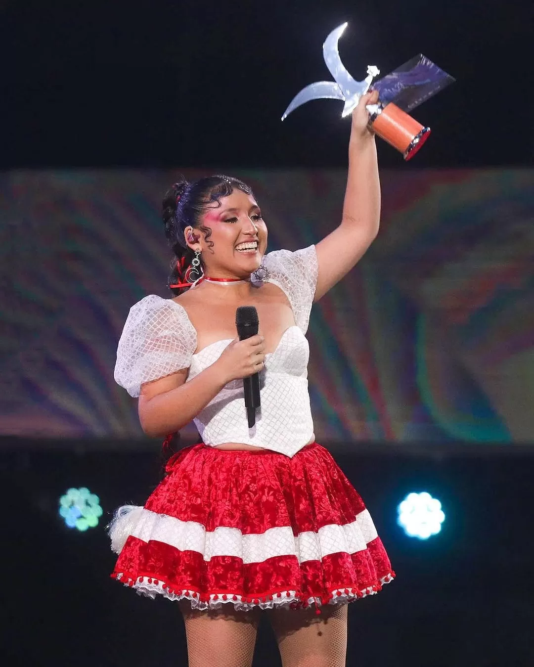 Milena Warthon fue la ganadora de la Gaviota de Plata en el festival musical de 'Viña del Mar' en febrero de este año/Foto: Instagram