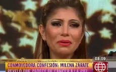 Milena Zárate confesó que padece de cáncer - Noticias de milena-warthon