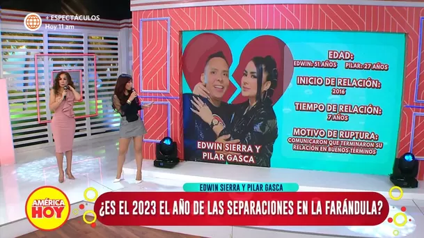 Milena Zárate opinó sobre la separación de Edwin Sierra y Pilar Gasca. Fuente: AméricaTV