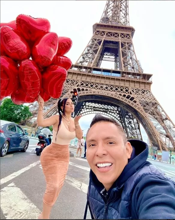 Edwin Sierra viajó a Europa con Pilar Gasca en la misma fecha de la primera comunión de su hija / Foto: Instagram