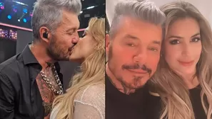 Milett Figueroa demostró con efusivo beso en vivo que su relación con Marcelo Tinelli va viento en popa /Fotos: Instagram/Video: América Hoy