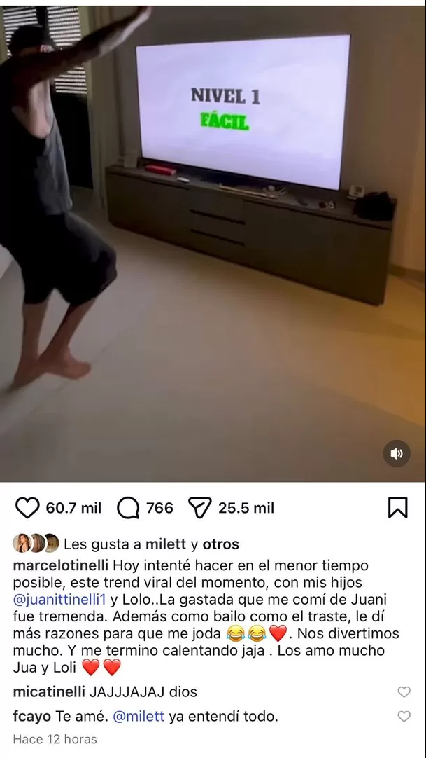 Interacción de Milett Figueroa con publicación de Marcelo Tinelli no pasó desapercibida. Foto: Instagram Interacción de Milett Figueroa con publicación de Marcelo Tinelli no pasó desapercibida. Foto: Instagram