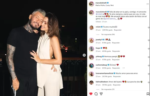 El Instagram de Marcelo Tinelli sigue con fotos de Milett Figueroa / Captura