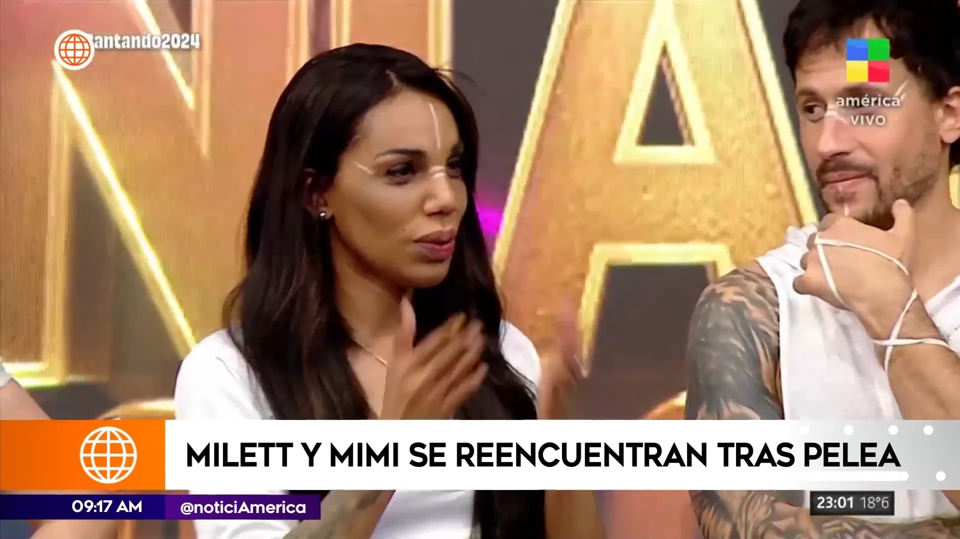 Mimi Alvarado con renovada actitud tras pelea con Milett Figueroa / América Tv - Argentina