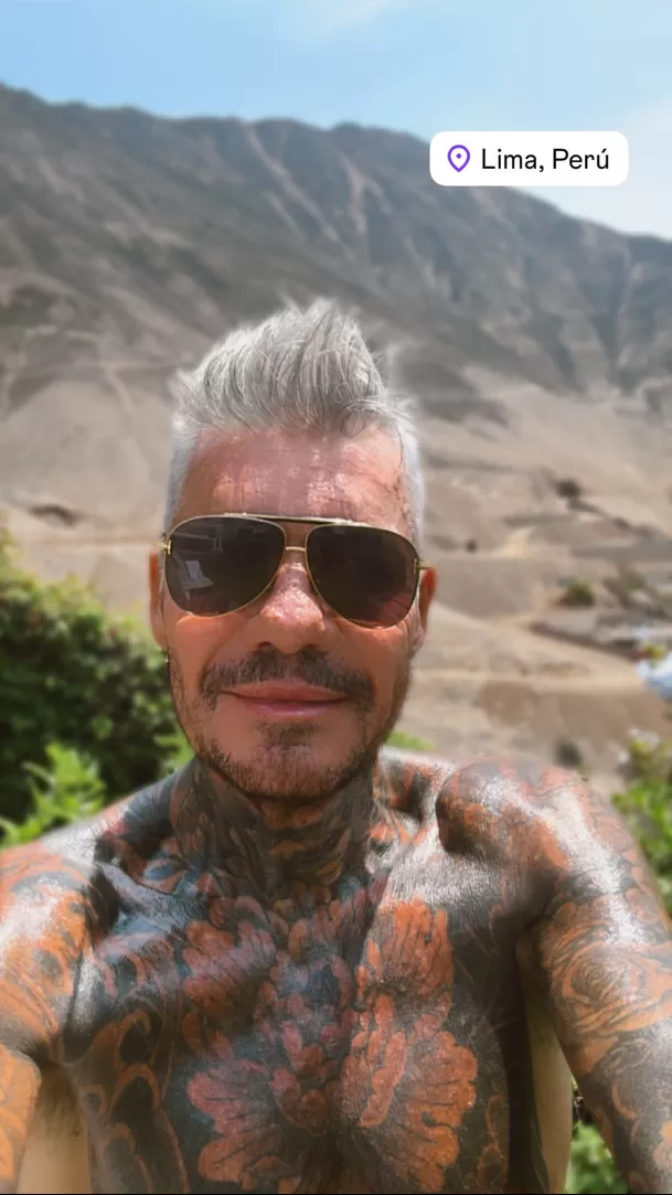 Marcelo Tinelli sorprendió con su llegada a Lima. Foto: Instagram Marcelo Tinelli sorprendió con su llegada a Lima. Foto: Instagram