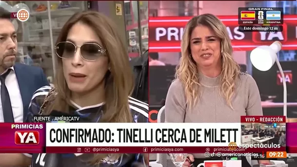 Milett Figueroa no descartó volver con Marcelo Tinelli / América Tv Argentina Milett Figueroa no descartó volver con Marcelo Tinelli / América Tv Argentina