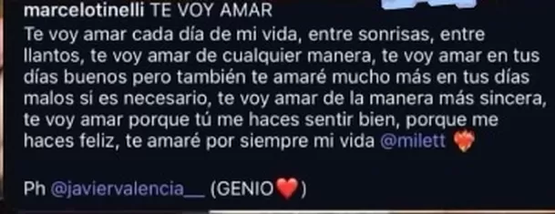¿Qué decía el post de Marcelo Tinelli? / Captura Instarándula ¿Qué decía el post de Marcelo Tinelli? / Captura Instarándula