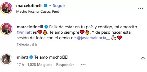 Marcelo Tinelli edita la publicación / Captura Instagram Marcelo Tinelli edita la publicación / Captura Instagram