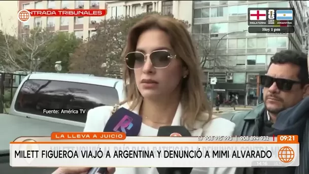 Milett Figueroa cuenta con el respaldo de Marcelo Tinelli en su denuncia contra Mimi Alvarado / Captura / América TV