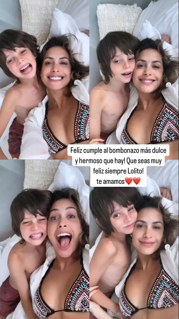 El saludo de cumpleaños de Milett Figueroa a Lolito, hijo menor de Marcelo Tinelli. Fuente: Instagram El saludo de cumpleaños de Milett Figueroa a Lolito, hijo menor de Marcelo Tinelli. Fuente: Instagram