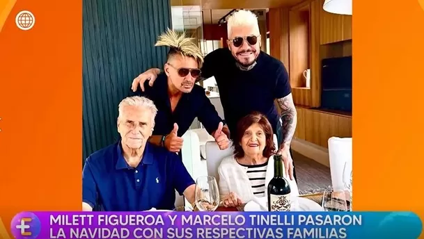Marcelo Tinelli estuvo con sus tíos y primo en Navidad / Captura