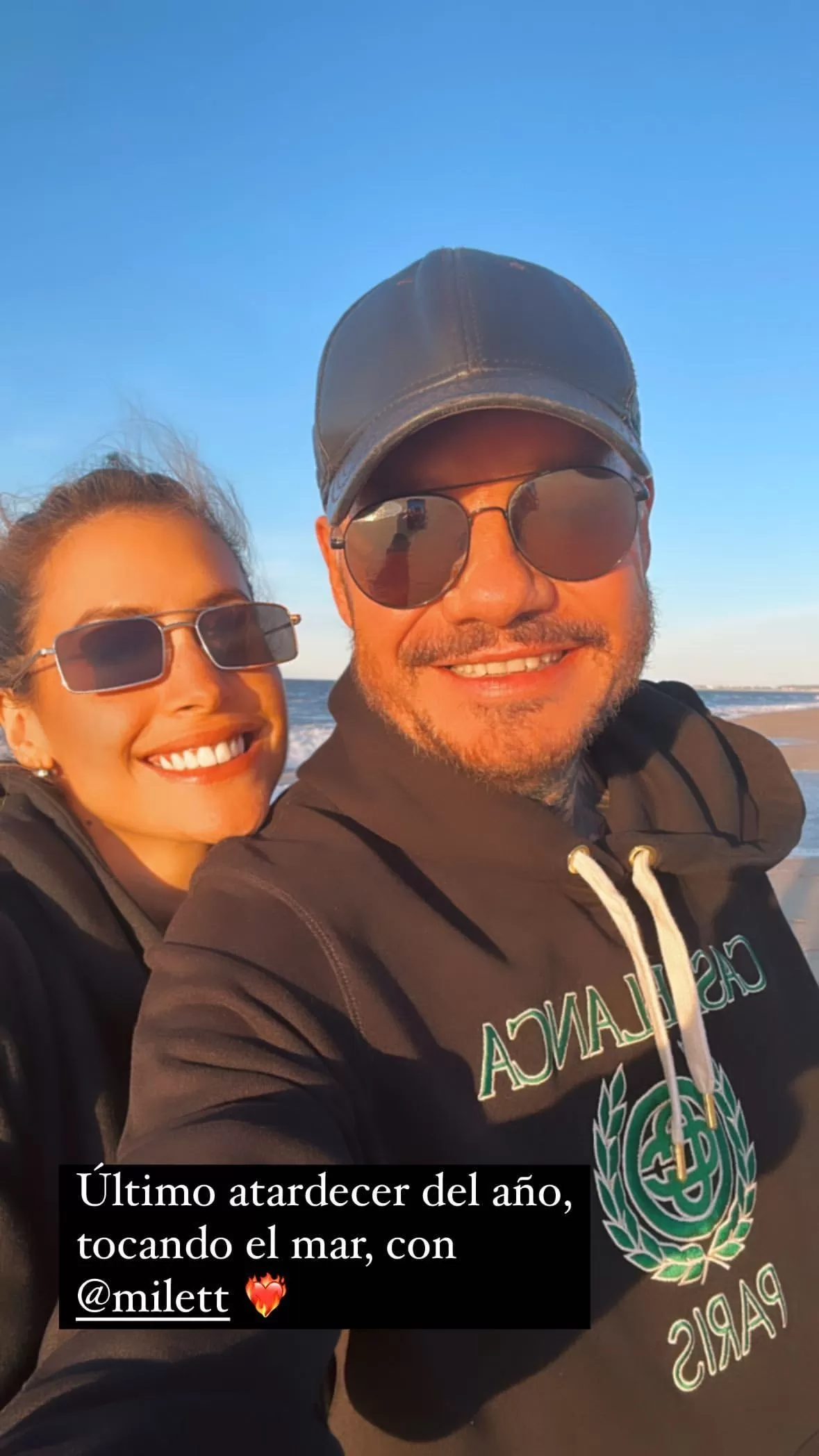 Milett Figueroa y Marcelo Tinelli en Punta del Este antes de Año Nuevo