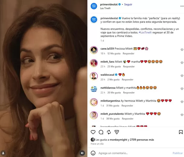 Milett Figuera y Doña Martha Valcárcel sorprenden con aparición en tráiler de la segunda temporada de Los Tinelli. Video: IG @primevideolat Milett Figuera y Doña Martha Valcárcel sorprenden con aparición en tráiler de la segunda temporada de Los Tinelli. Video: IG @primevideolat