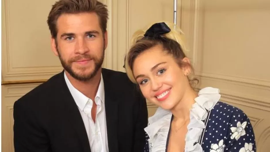 Miley Cyrus publicó foto de su primer beso con Liam Hemsworth