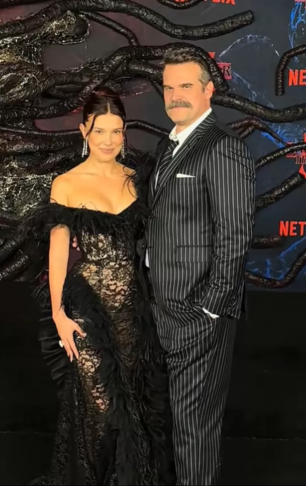 La denuncia de Millie Bobby Brown a David Harbour por maltrato/ Captura @milliebobbybrownraeeee