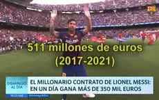 El millonario contrato de Lionel Messi: En un día gana más de 350 mil euros  - Noticias de cristiano-lionel-junior