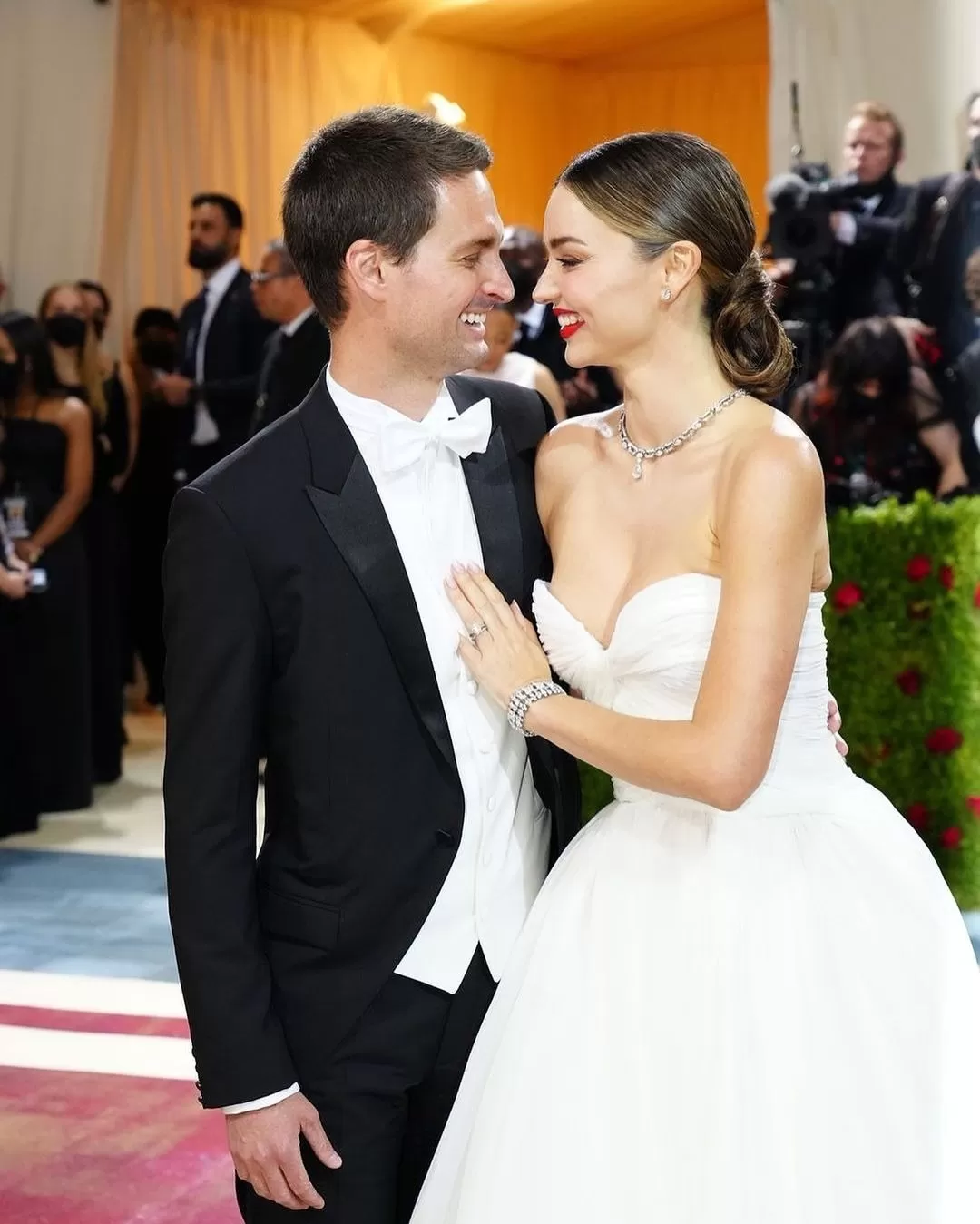 Miranda Kerr junto a su esposo, el empresario Evan Spiegel. Fuente: Instagram