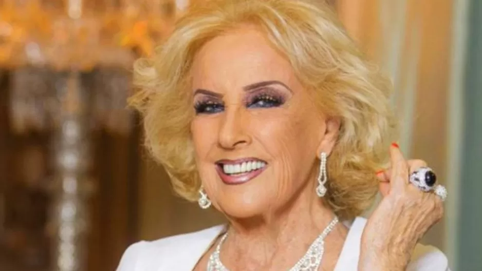 Mirtha Legrand, legendaria actriz de 94 años y animadora de la televisión en Argentina. Foto: El sol