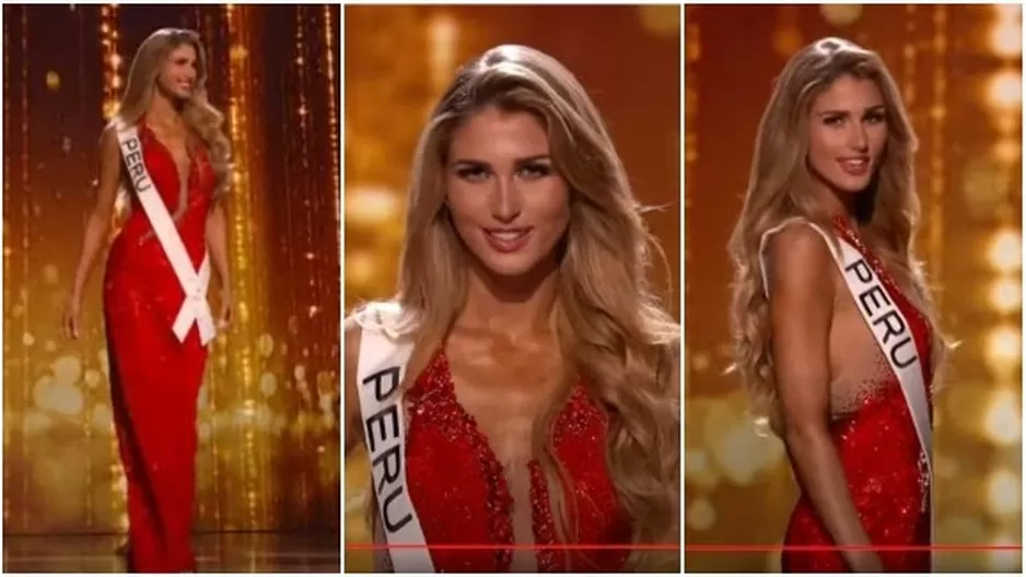 Miss Universo: Alessia Rovegno deslumbró en la preliminar con radiante vestido de gala . Foto: Captura Miss Universo