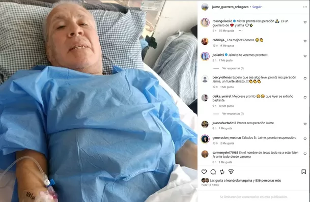 Jaime Guerrero 'Mister G' reapareció internado en un hospital, donde agradeció al personal médico tras superar un cuadro delicado Video: Instagram @jaime_guerrero_orbegozo Jaime Guerrero 'Mister G' reapareció internado en un hospital, donde agradeció al personal médico tras superar un cuadro delicado Video: Instagram @jaime_guerrero_orbegozo