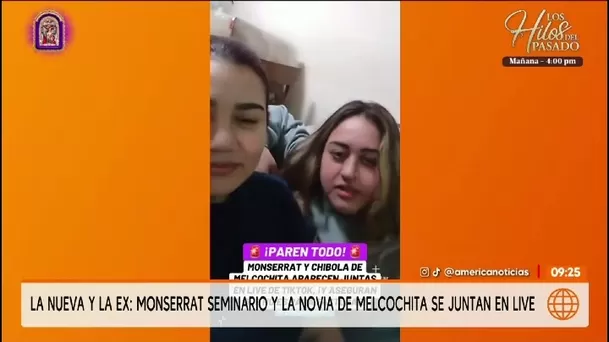 Montserrat Seminario y la novia de Melcochita sorprendieron al juntarse en live/ América TV
