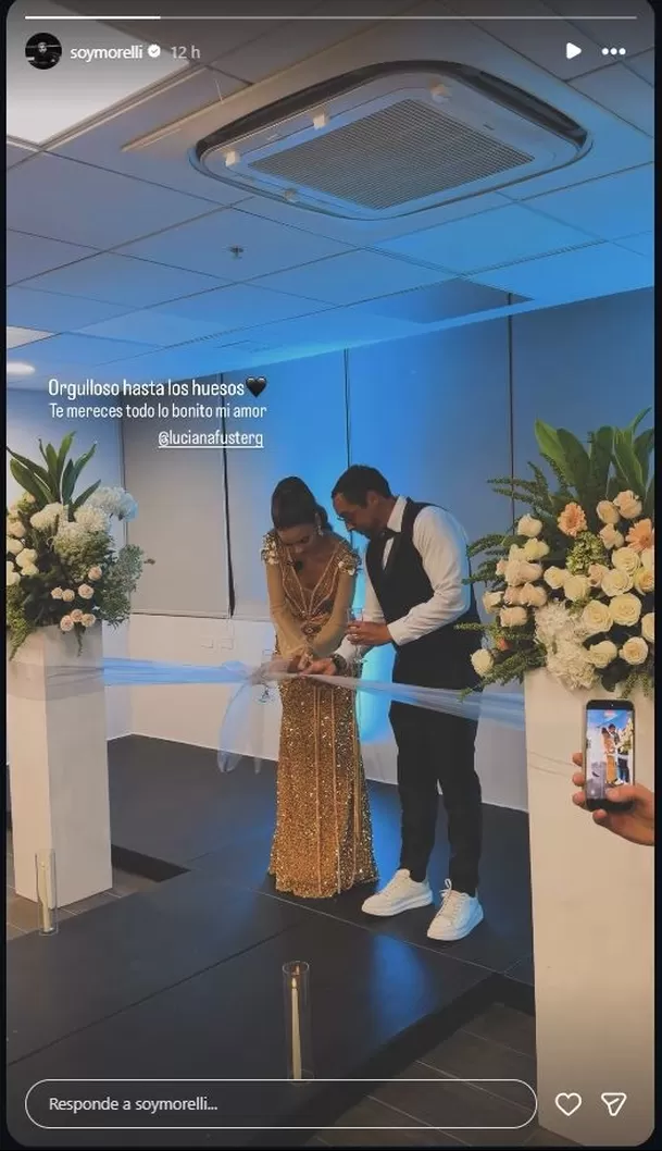 El productor colombiano no pasó desapercibido durante la inauguración de la Luciana Fuster Academy y le dedicó un emotivo mensaje a la ex Miss Grand International por este importante logro profesional. Foto: Instagram @juanmorelli El productor colombiano no pasó desapercibido durante la inauguración de la Luciana Fuster Academy y le dedicó un emotivo mensaje a la ex Miss Grand International por este importante logro profesional. Foto: Instagram @juanmorelli