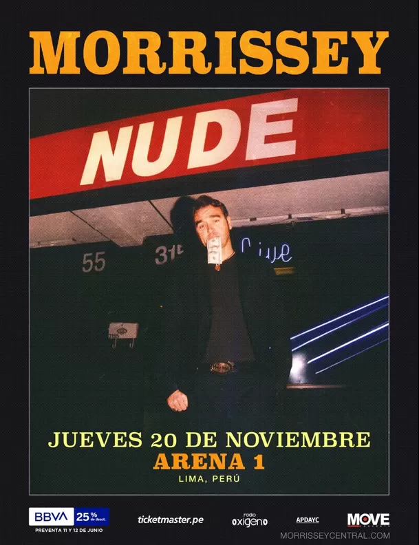 Morrissey se presentará el 20 de noviembre en el Arena 1 / Instagram