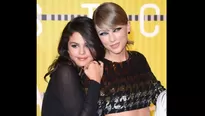 Selena G&oacute;mez y su inseparable Taylor Swift. (V&iacute;a: AFP)