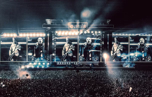 Este concierto forma parte de la gira Live’25, que marca el regreso de los hermanos Liam y Noel Gallagher a los escenarios tras su separación en 2009. Foto: Rolling Stone