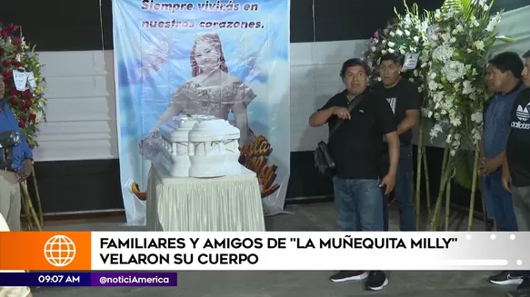 Familiares y amigos de 'Muñequita Milly' exigieron justicia por muerte de la cantante / América Espectáculos